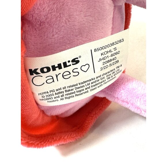 Peppa Pig & Suzy Sheep Plush Stuffed Animal Toys 8" & 10" Kohl's Cares Hasbro - Picture 11 of 12